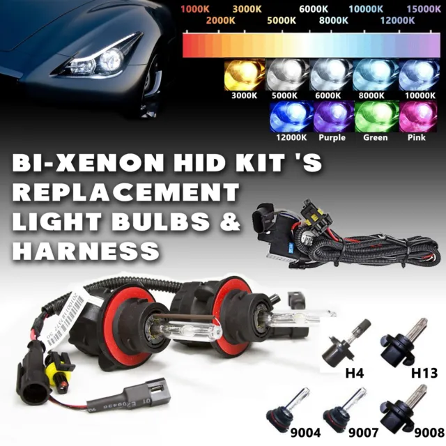 Xentec Xenon Light Bi-xenon HID Kit 's Replacement Bulbs + Harness H4 H13 9007