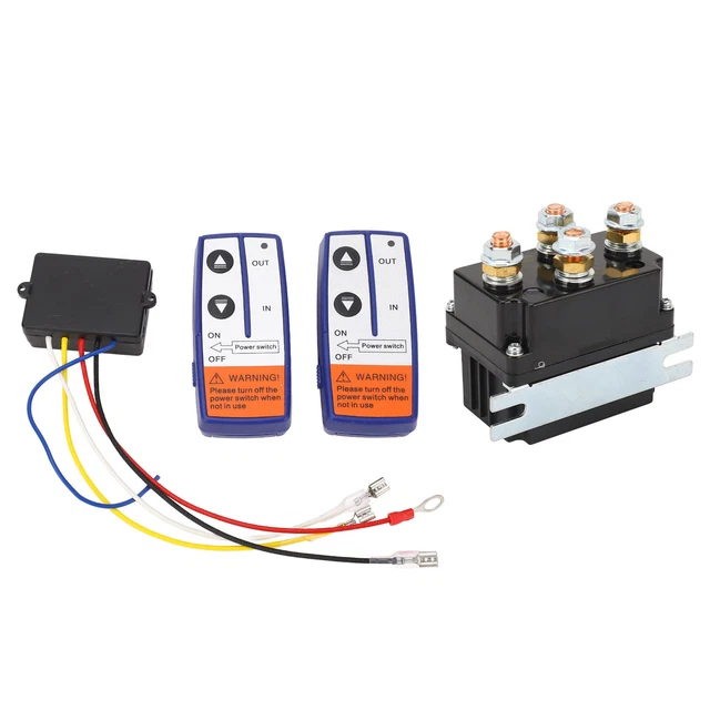 Kit cavo di collegamento relè verricello elettrico 250 A 12 V con telecomando per SUV