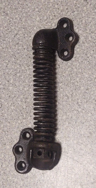 DOOR SPRING Antique Victorian Architectural Hardware Vintage Cast iron