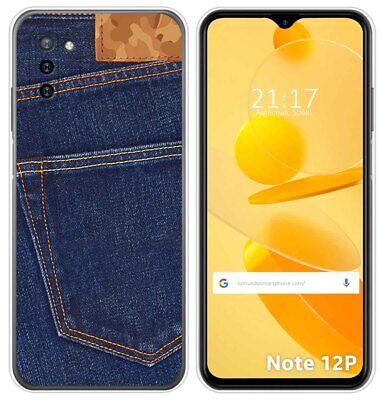 Coque Silicone pour Ulefone Note 12P Design Jeans Dessins