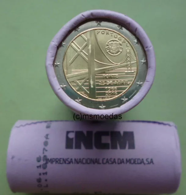 Portugal 2 Euro Rolle 2016 Brücke mit 25x 2 Euro Gedenkmünzen commemorative roll