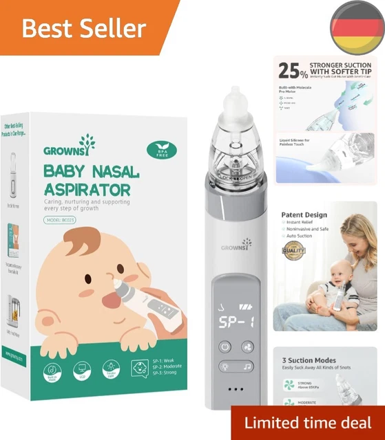 Elektrischer Nasensauger Für Babys - 3 Saugstärken Mit Musik & Licht