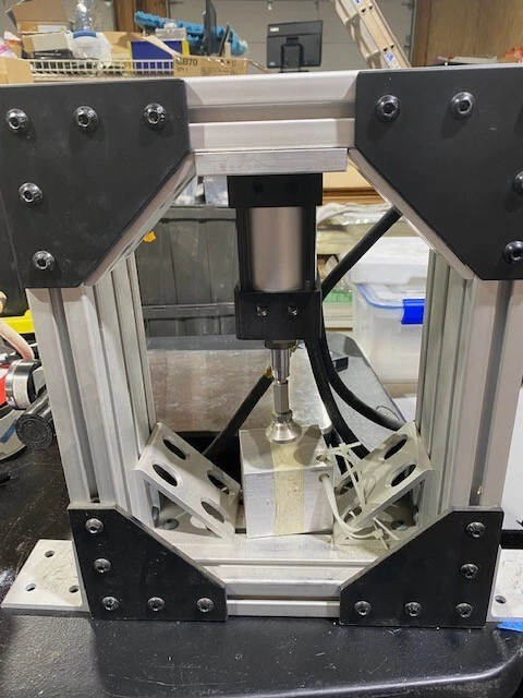 Heavy Duty Pneumatic Press built in extruded aluminum.