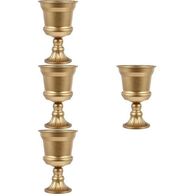 4x Garden Urn Planter Tall Urn Planters for Outdoor Plants Garden Urn Planter