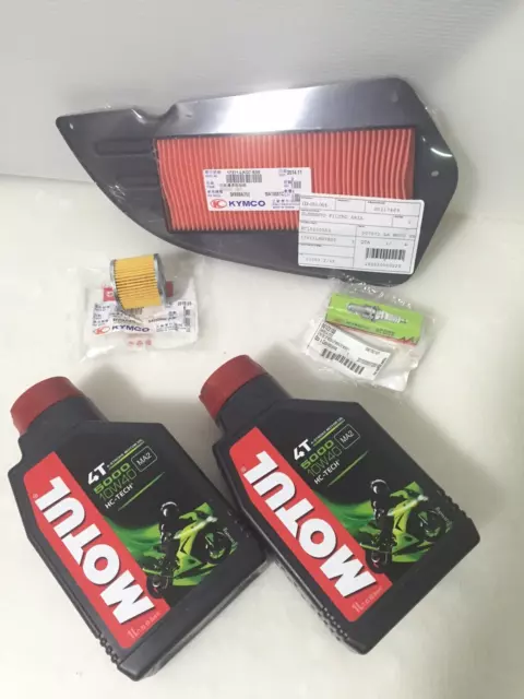 Kit Tagliando Originale Kymco K Xct 300 Olio Motul 5000 Filtro Olio Aria Candela