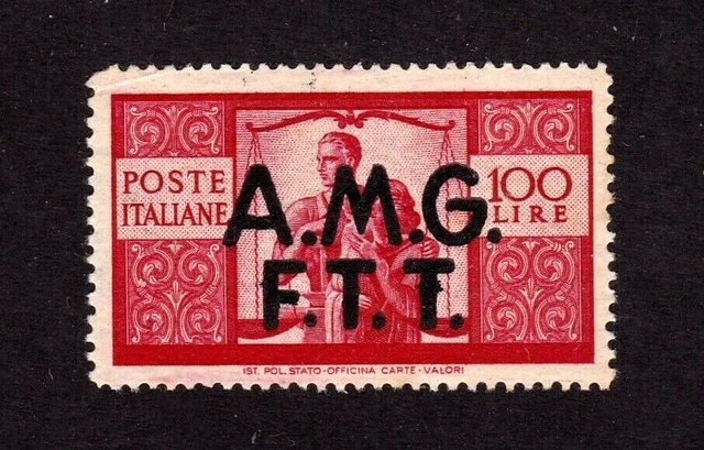 Italy stamp, Trieste, #14, MNHOG, XF, SCV $55.00