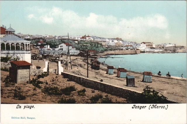 CPA AK MOROCCO TANGIER La plage (31668)