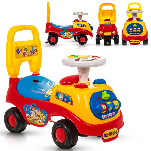Girls push along car on sale