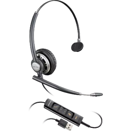 Genuine Plantronics HW715 Encore Pro Corded Mono Headset w/ Inline Control USB