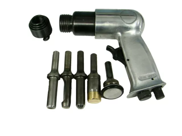 New Rivet Gun W/Recon. 5 Piece Rivet Set Kit