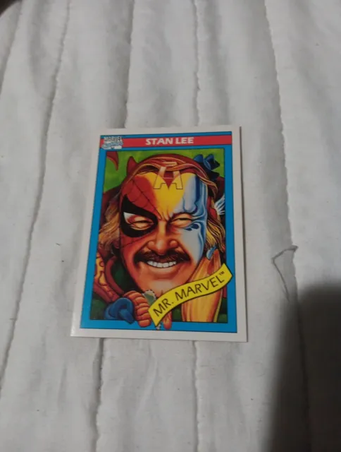 1990 Marvel Universe SERIES 1 Stan Lee Mr Marvel #161 ROOKIE CARD Marvel Key