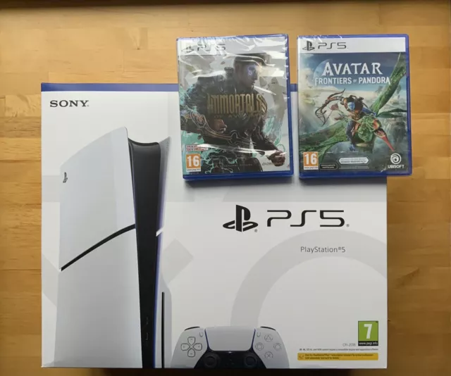 PlayStation 5 Disc Console (model group - slim) & Avatar