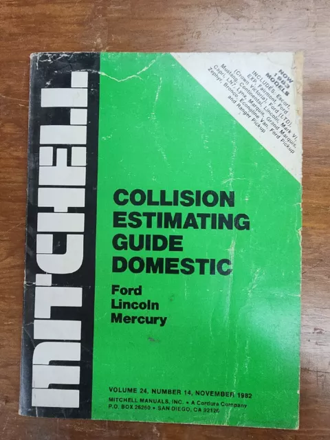 mitchell collision estimating guide Domestic Ford Models 1982