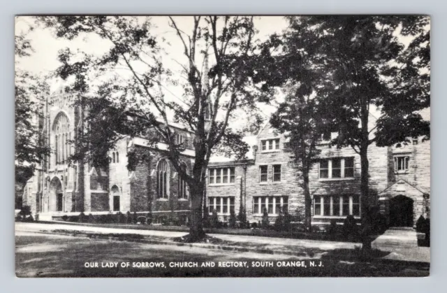 South Orange NJ-New Jersey, Our Lady Of Sorrows Church Vintage Postcard