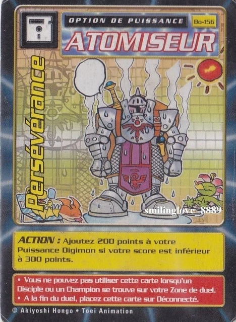 FRENCH DIGIMON DIGI-BATTLE CARD GAME - BOOSTER SERIES 3 - Bo-156  PERSEVERANCE $78.00 - PicClick CA