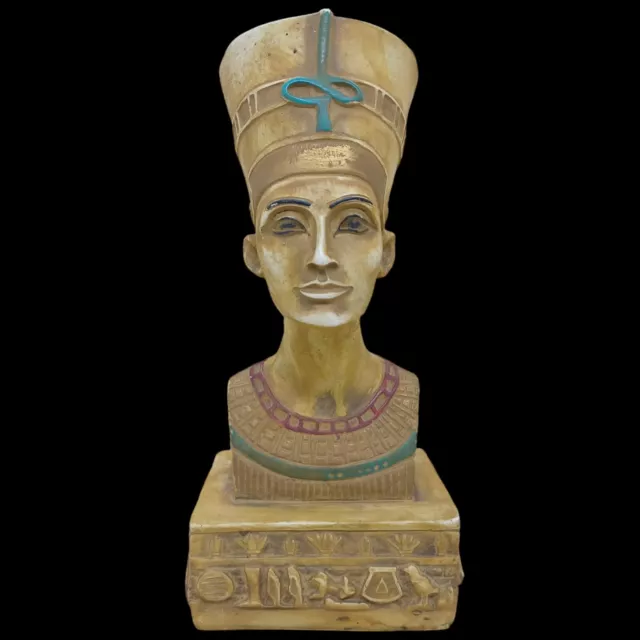 Rare Ancient Egyptian Antique Great Pharaonic Queen Nefertiti Head Statue