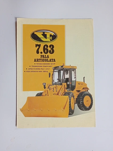 Depliant Brochure VF VENIERI PALA ARTICOLATA 7.63  GRUPPO MAIA