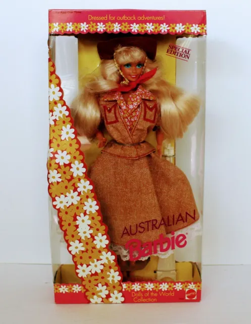 1992 Australian Barbie Doll, Dolls Of The World, #3626 Nrfb