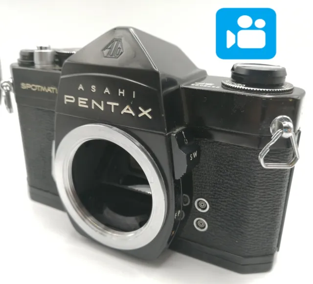🎦👀[Exc+3]  Pentax Spotmatic SP 35mm SLR Film Camera Body Only Black From JAPAN