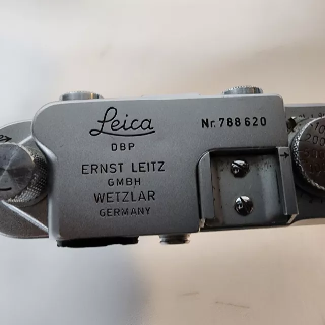 Vintage Leica D.B.P. Ernst Leitz Wetzlar Camera Germany #788620 Nikkor S.C 1.4