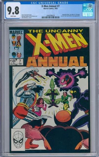X-MEN ANNUAL 7 CGC 9.8 WP IRON MAN DR STRANGE NICK FURY New CGC Case MARVEL 1983