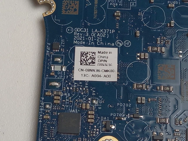 DELL LATITUDE 7420 Laptop Motherboard CPU i5-1135G7 2.40 GHz 8GB 08NN36 ...