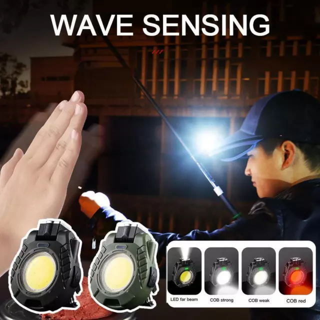 Black Technology Hat Clip Light, Rechargeable Waterproof Lights P0 Clip Hat Q0P5 3