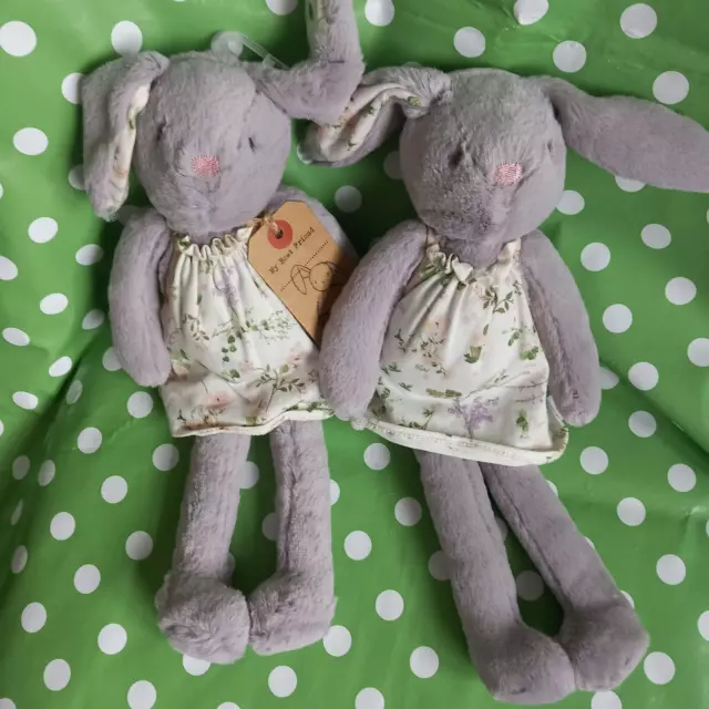 New & Used Next My Best Friend Bunny Rabbit Plush Soft Toy Floral Dress Teddy