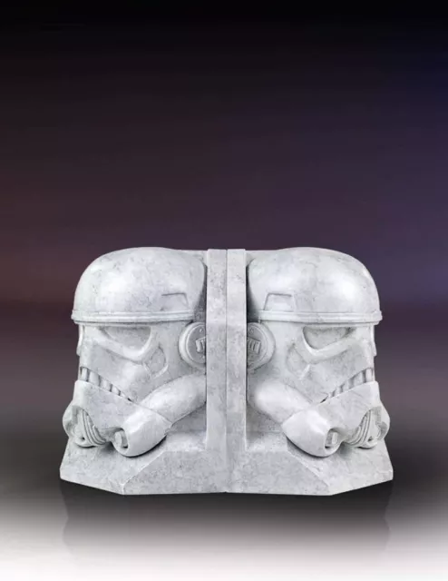 TWO Gentle Giant Star Wars Stormtrooper Stonework Faux Marble Bookends  New
