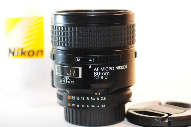 Nikon AF D Micro Nikkor 60mm f/2.8 MACRO PRIME FX lens for FM2 D750 DF D850 D780