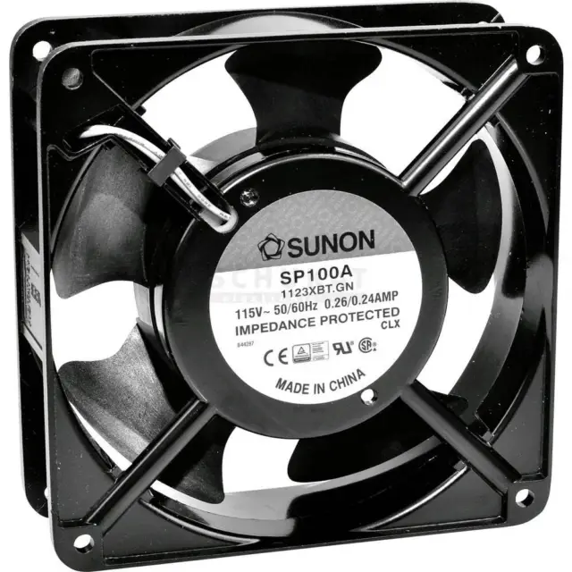 Sunon DP200A2123XBT Ventilateur axial 230 V/AC 164.76 m³/h (L x l x H) 120 x