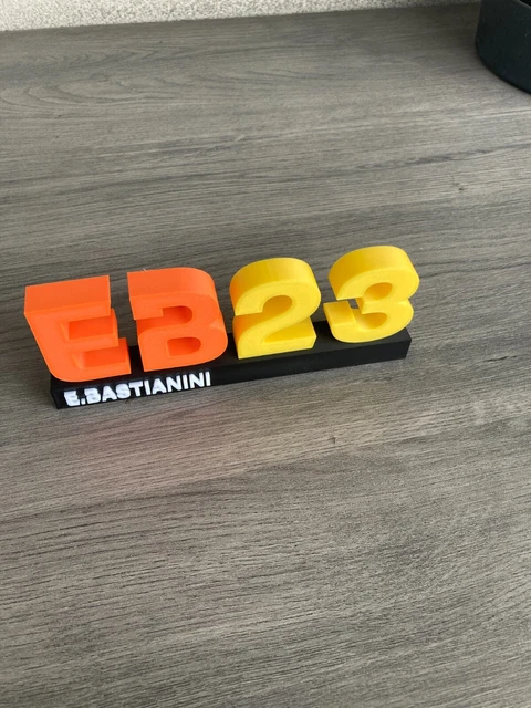 Logo Moto GP Franco Morbidelli En 3D – Super Déco Bleue Pour Fan De Vitesse ! 16cm X 6 Cm X 2cm