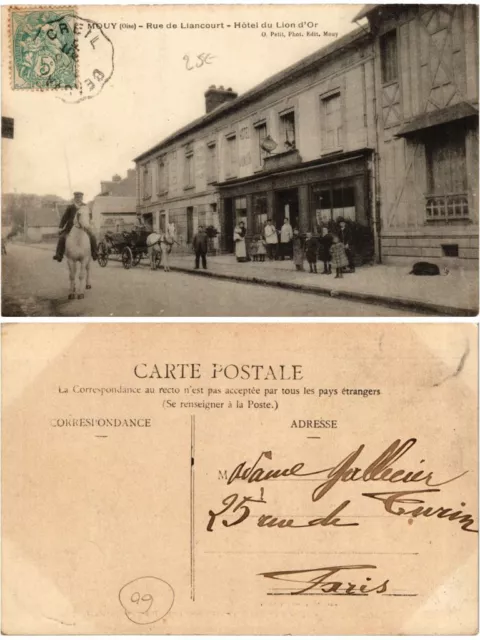 CPA AK MOUY Rue de LIANCOURT - Hotel du Lion d'Or (378225)