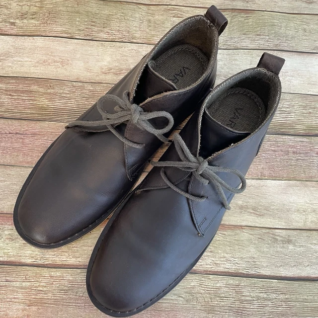VARESE MENS GOBI Brown Leather Chukka Boots Lace Up Ankle  display picture 1