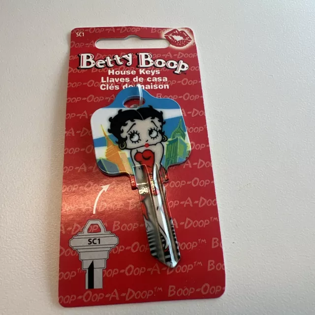 Betty Boop Biker House Key Blank Schlage Sc-1