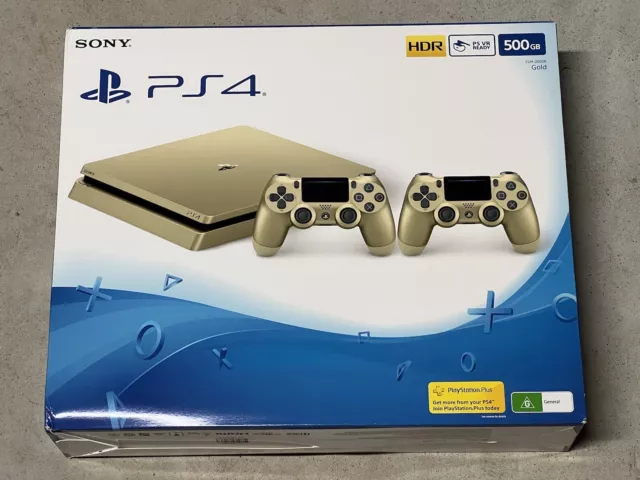 BRAND NAME PS4 slim Gold Limited Edition console With 2 Controller