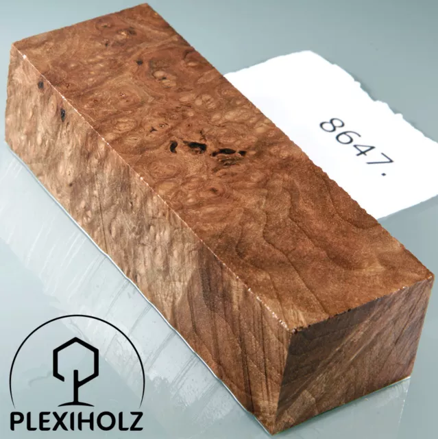 Walnut handle block stabilized | 120x40x30 | plexi wood | 8647