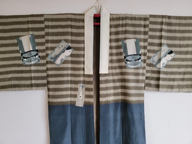 Men's Kinono  juban ,Vintage,  gown, KIMONO Robe,KIMONO jacket,ミ 3