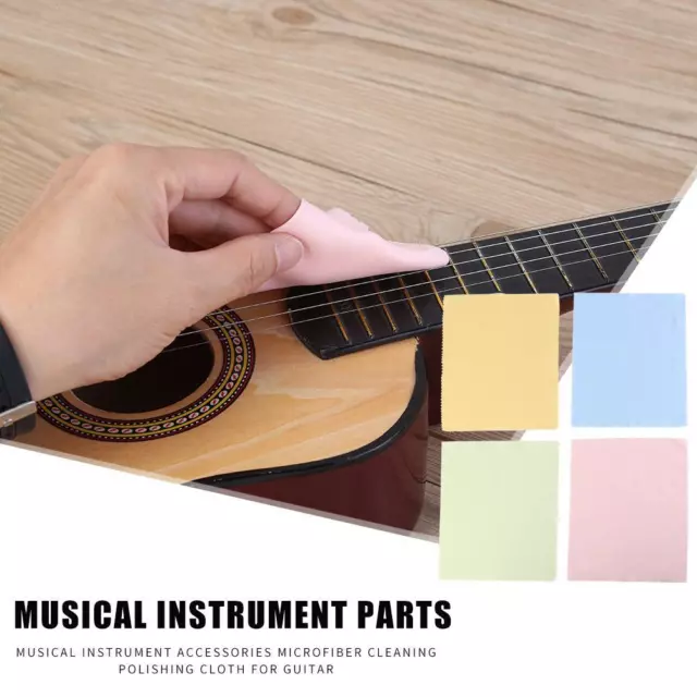 Musical Instrument Accessories Microfiber Cleaning Polishing Cloth for Guitar