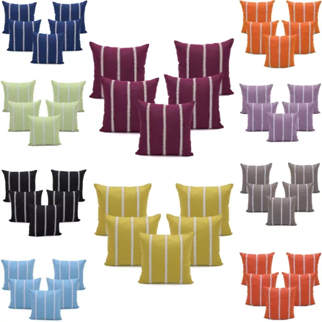 Cushion Case Cotton Pillow Cover Home Sofa Couch Bed Decor Square Covers Set 5