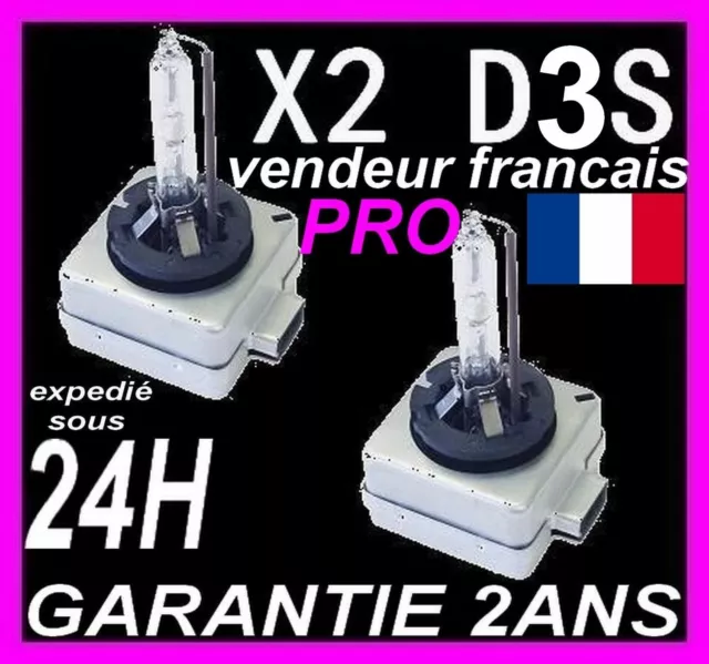 Ampoule Xénon D3S 6000K 35W de rechange - Garantie 5 ans