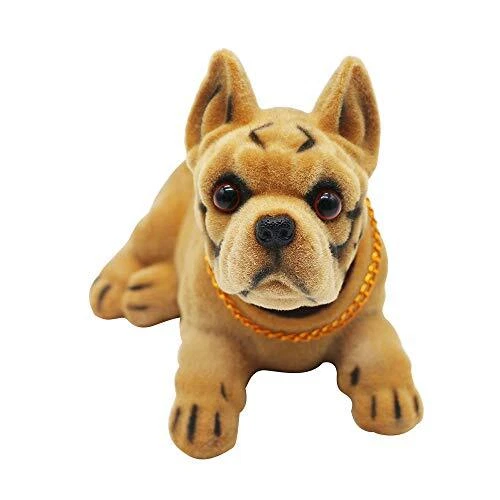 Bobble Head Boxer Car Dashboard Decoration Nodding Dog Hood Ornament Move Head