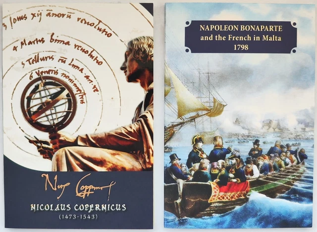 2 x 2 Euro Gedenkmünze Malta "Napoleon & Kopernikus" 2023 BU - SOFORT
