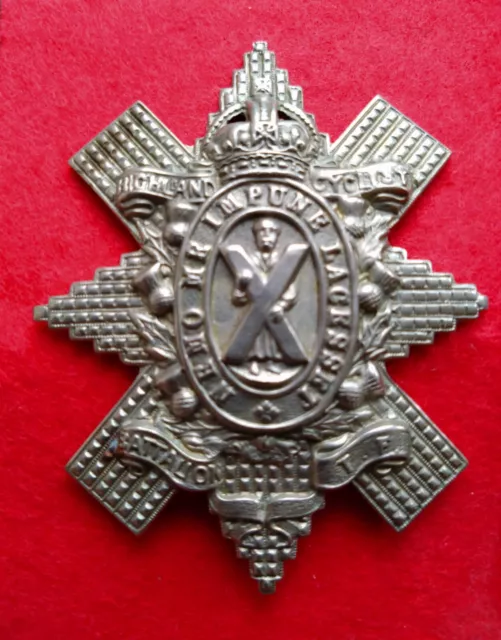 British Army Cap Badge/Medal Highland Cyclist Battalion Territorial Force