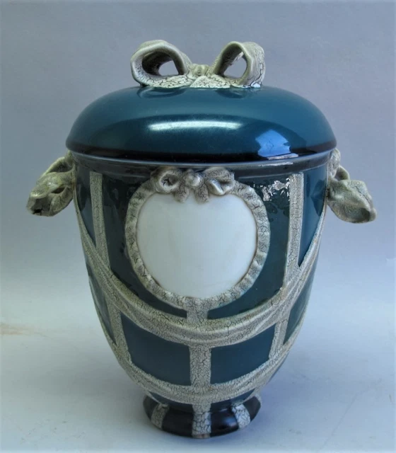 Fine Signed 19th C. KPM GERMAN Lidded Urn  c. 1890  antique porcelain