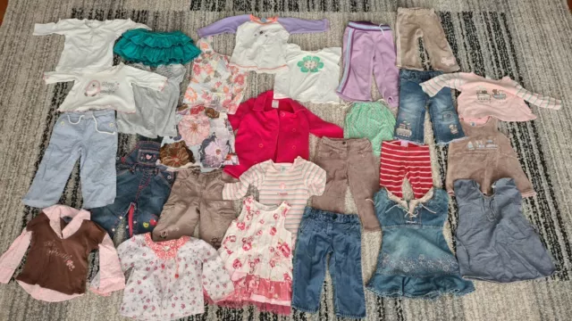 BULK LOT BRAND NAME Girls Clothes 6-24 months - 29 items in pre-loved great cond