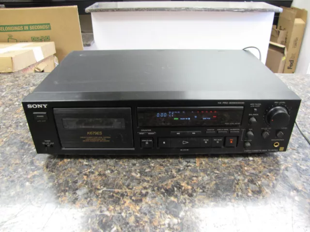 Vintage Sony TC-K679ES Three Head Stereo HX PRO Tape Cassette Deck - has issues