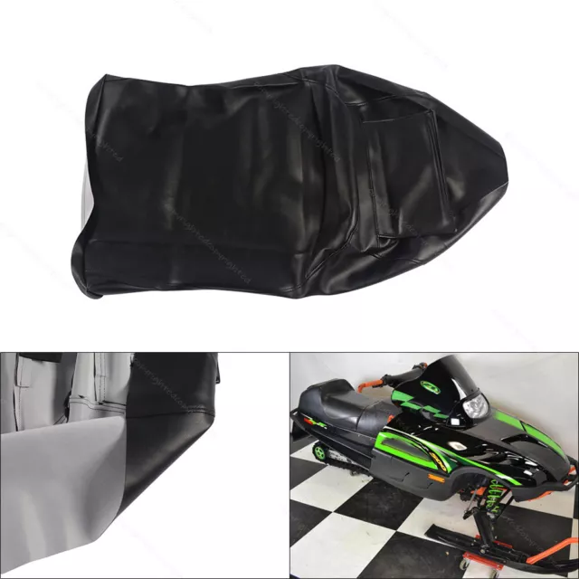 Replacement Seat Cover Vinyl For 2000 Arctic Cat ZRT 500 550 580 700 ZRT Black