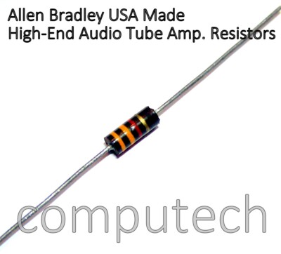 Allen Resistenza Allen Bradley impasto di carbone 100 ohm 5% 1W confezione da 25 