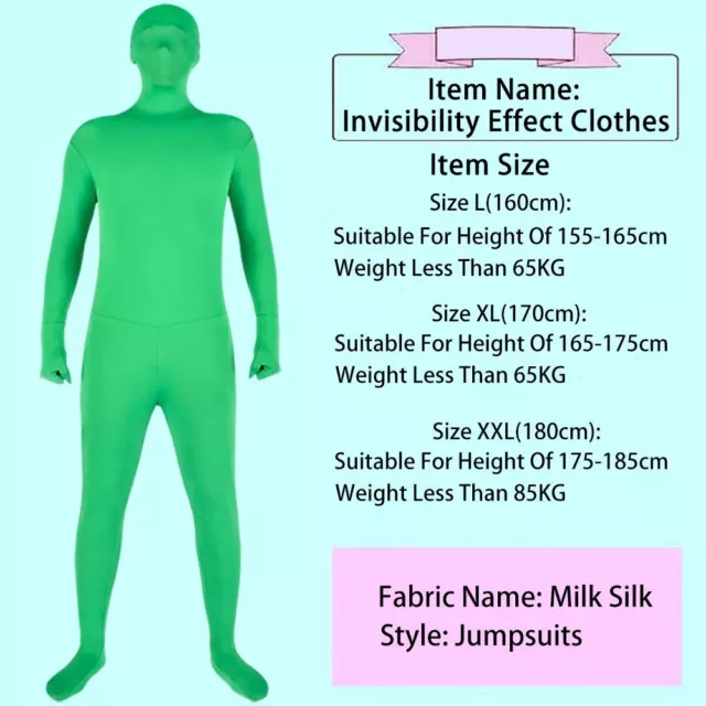 Stretch Backdrop Bodysuit Adult Costume Green Screen Photo Video Background 2